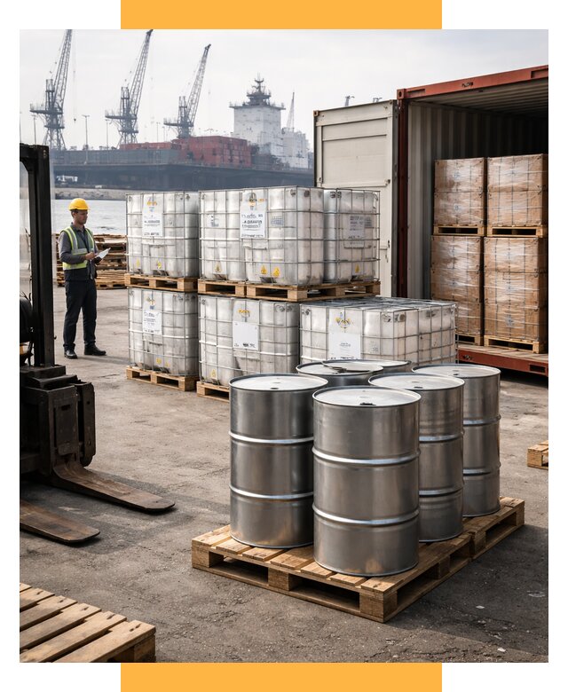 Доставка химического сырья из Индии от 262925 р. | ИмпортерМск