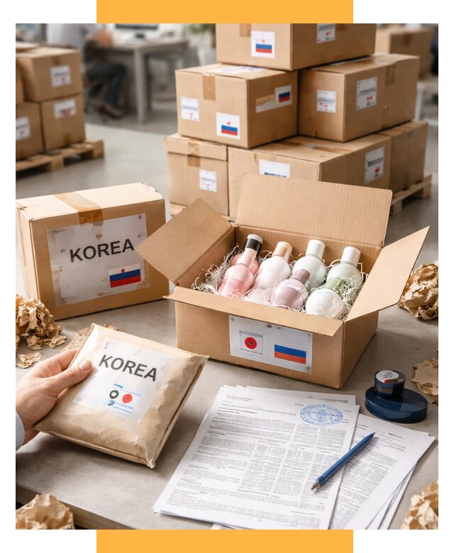 Доставка косметики из Кореи от 8939 р. под ключ | ИмпортерМск