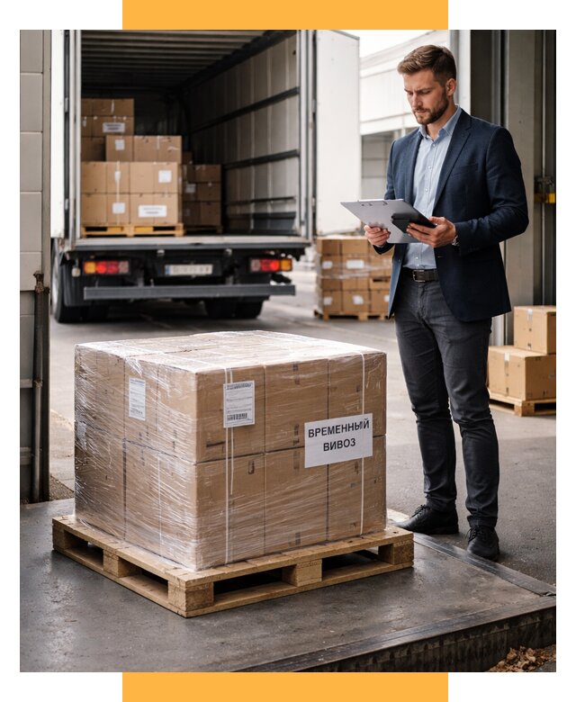 Временный вывоз товаров под ключ от 8414 р. | ИмпортерМск