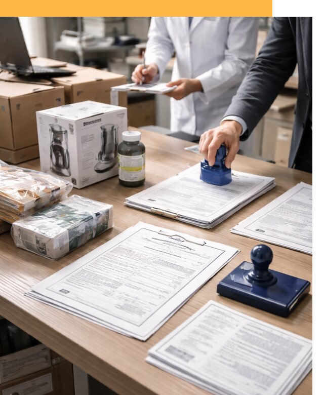 Сертификация импортных товаров от 12620 с таможенным сопровождением